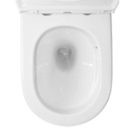 Унитаз приставной Azario Grado 365х570х410 безободковый, смыв "Торнадо", в комплекте с быстросъемным сидением микролифт (AZ-2141D-UQ1)