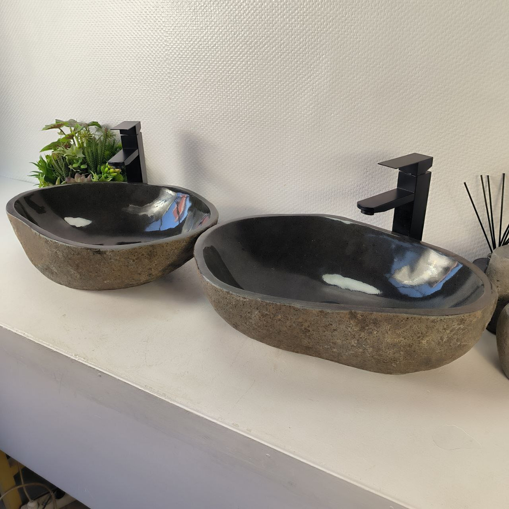 Раковина из речного камня ПАРА! RS-65350 53*37*15 0866