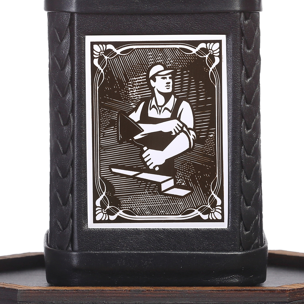 Графин «Строителю-2» с накладкой покрытой никелем