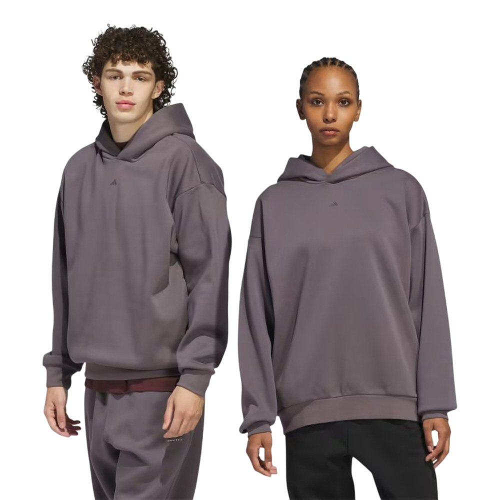 Баскетбольная толстовка adidas Basketball Fleece Sweatshirt Gray