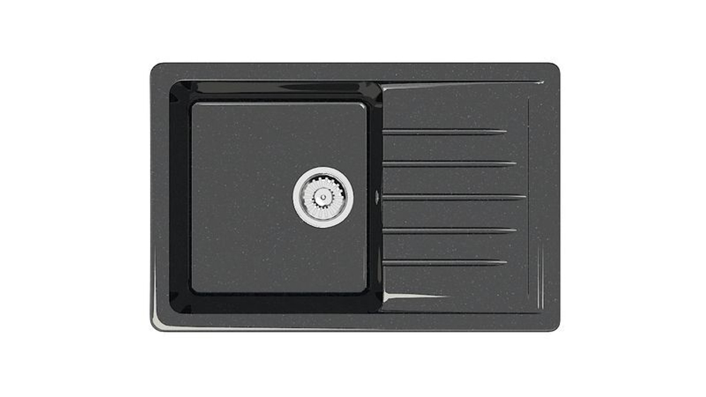 МОЙКА ГЛЯН, ЭНДИ Z16Q4 GRANIT MARRBAXX ЧЕРНЫЙ