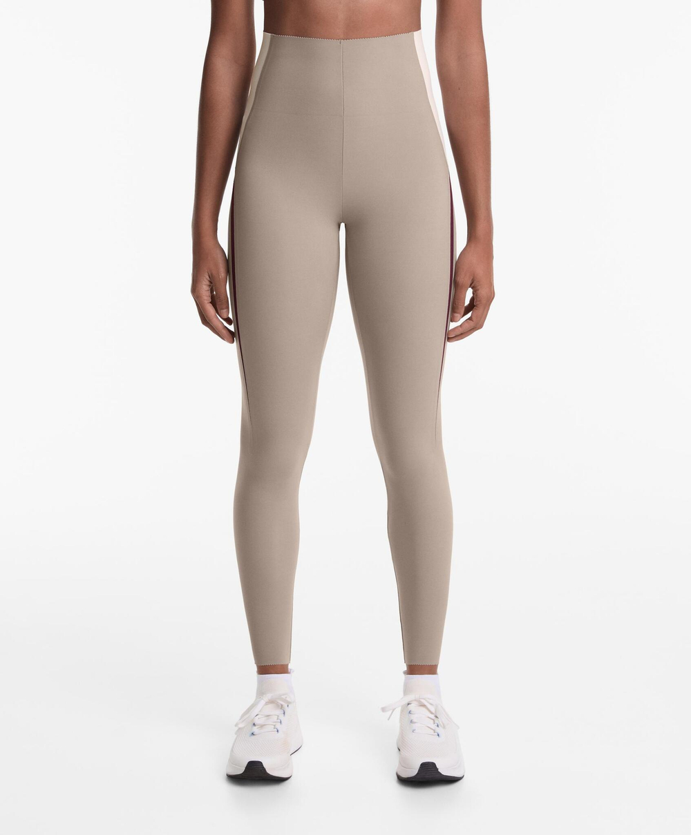 OYSHO Компрессионные легинсы Compressive длиной 65 см, экрю