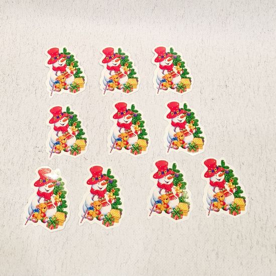 Новогодние малышки-открытки, (10 шт.)