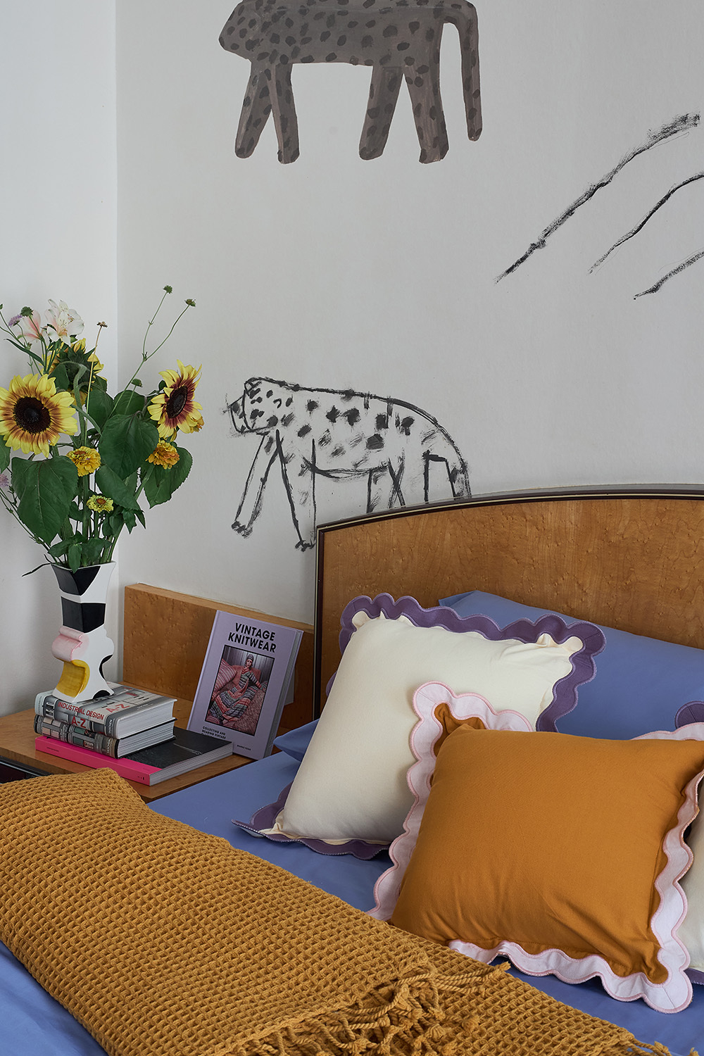 Плед из шерсти цвета охры из коллекции essential, 130х180 см