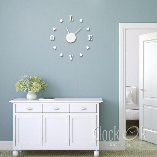 Настенные 3D часы Sweet Love