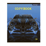 Тетрадь 36 л., А5, клетка, Alingar "Super car", скрепка, офсет, мелованный картон (стандарт), 5 дизайнов в пленке т/у