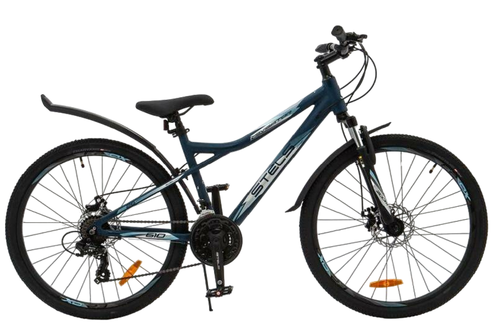 Велосипед 26" Stels Navigator-610 MD р.14" тёмный синий