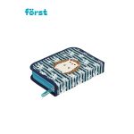 Пенал 1 отделение, 200*140*40 Först "Blue hedgehog", дополнительная откидная секция, полиэстер