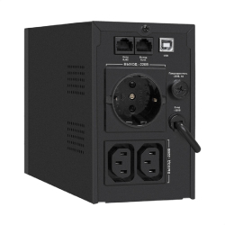 Источник бесперебойного питания Exegate EX292788RUS ИБП ExeGate SpecialPro Smart LLB-1000.LCD.AVR.1SH.2C13.RJ.USB &lt;1000VA / 550W, LCD, AVR, 1*Schuko+2*C13, RJ45 / 11,USB, металлический корпус, Black&gt;