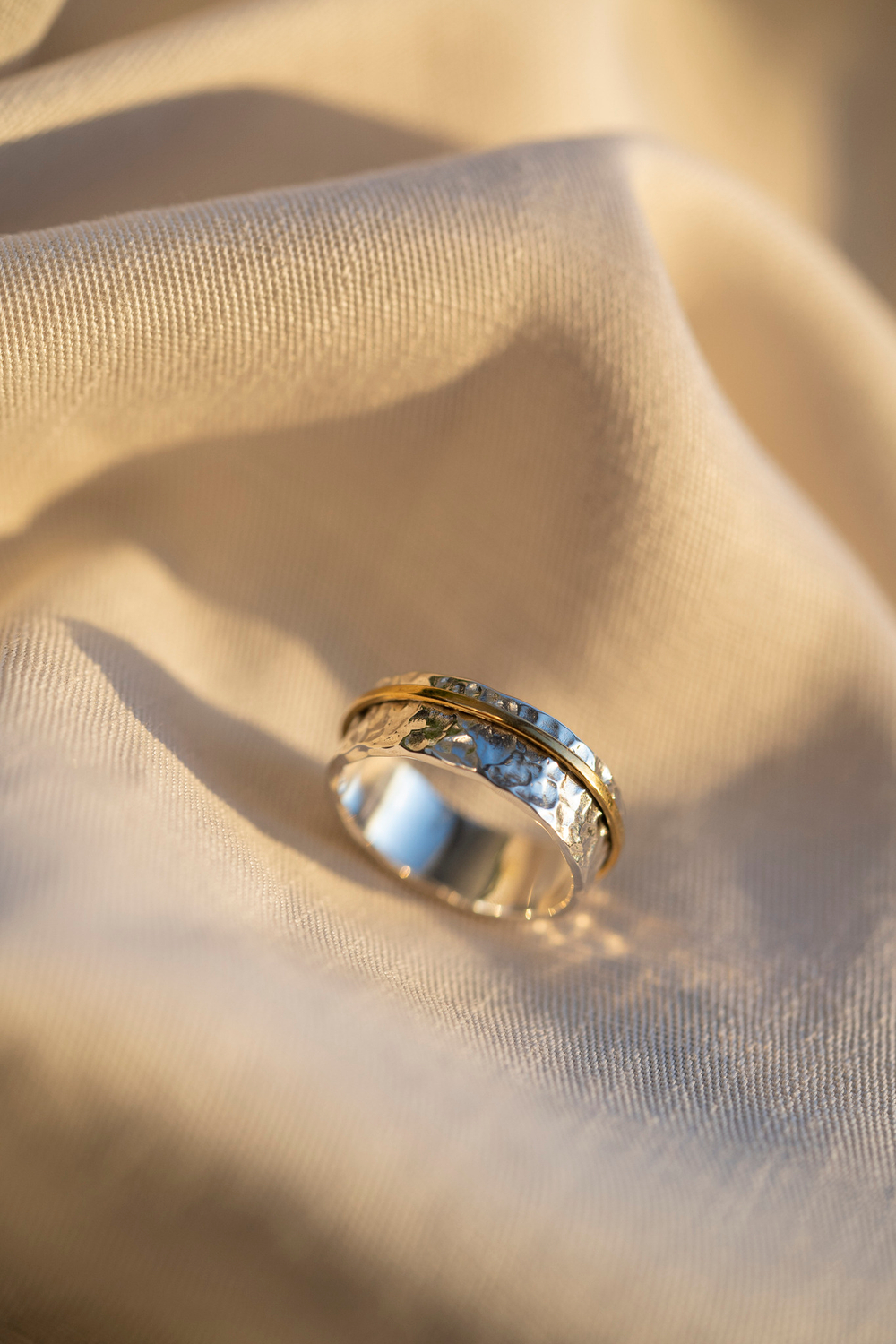 E.Tolstaya Кольцо битое M с латунью