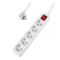 Удлинитель бытовой ФАZA с заземлением и выключением 5 гнезд 3 метров FTS-05-300