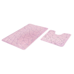 Набор ковриков д/ванной Shahintex PP 60*100+60*50 фламинго (01)