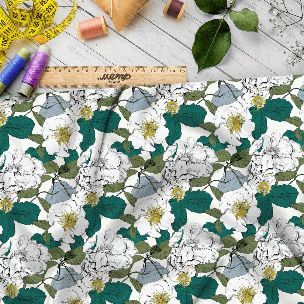 Ткань премиум шифон весенний вальс