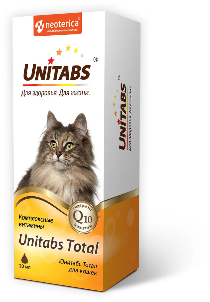 Unitabs 20мл Total Комплексные жидкие витамины для кошек (флакон)
