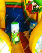 Батут с горкой "В гостях у жирафа", 8*4*5 м