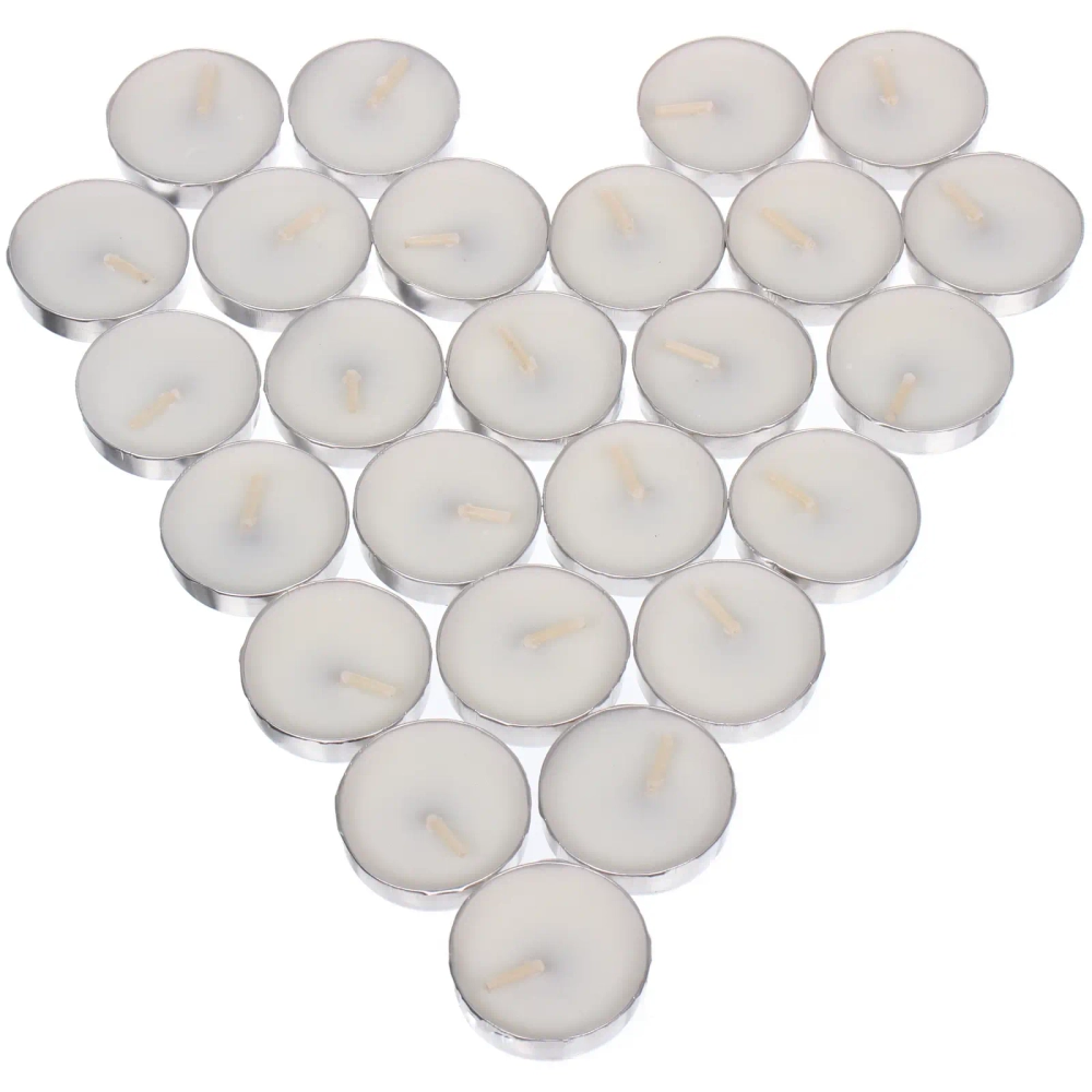 Свечи чайные в наборе 50 шт «Белоснежная классика», Белый