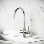 Смеситель для кухни Sancos Taper с краном для фильтра, брашированный никель, SC4012BN