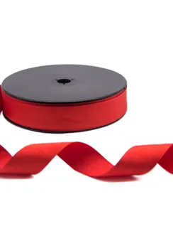 Репсовая тесьма (сантюр), 25 мм, красный 100