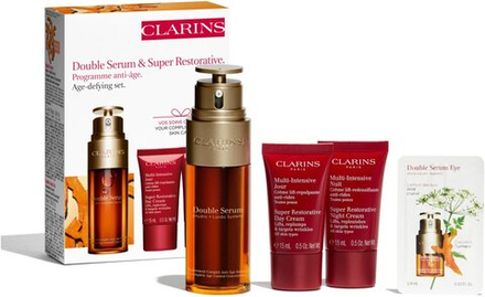 Clarins Double Serum & Super Restorative Set - подарочный набор (против морщин) /       / GTIN 3666057143618
