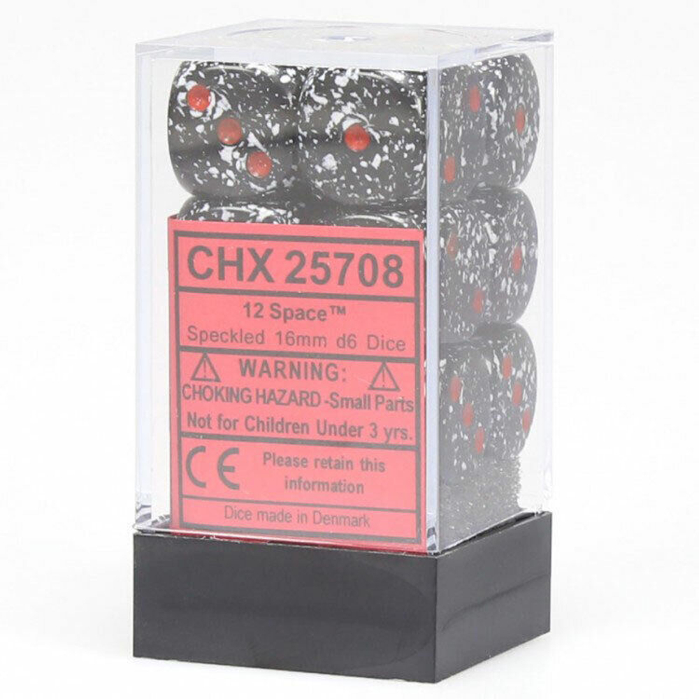 Chessex 12-D6 set (16mm) - Speckled Space