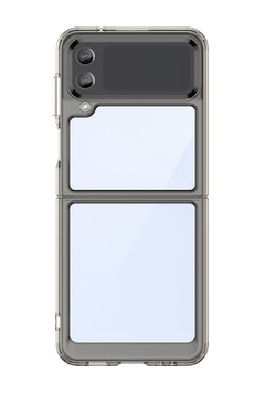 Усиленный защитный чехол с серыми рамками для Samsung Galaxy Z Flip3, мягкий отклик кнопок