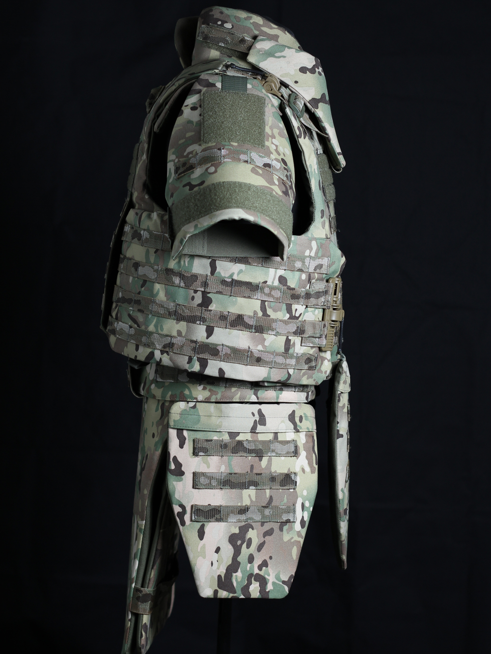 Жилет МСЗ2 + напашник, плечи, пояс, бёдра, пятиточечник + защитные вставки СВМПЭ Бр1, С2