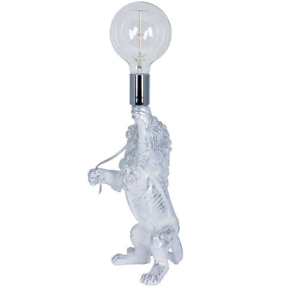 Настольная лампа Лев Ричард Белый