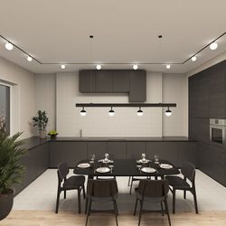 Светильник на штанге Denkirs SMART Мун DK8051-BK