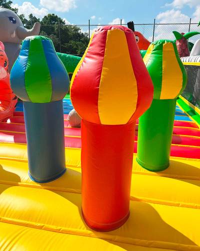 Коммерческий надувной батут «Сафария», 10*10*7,9 м