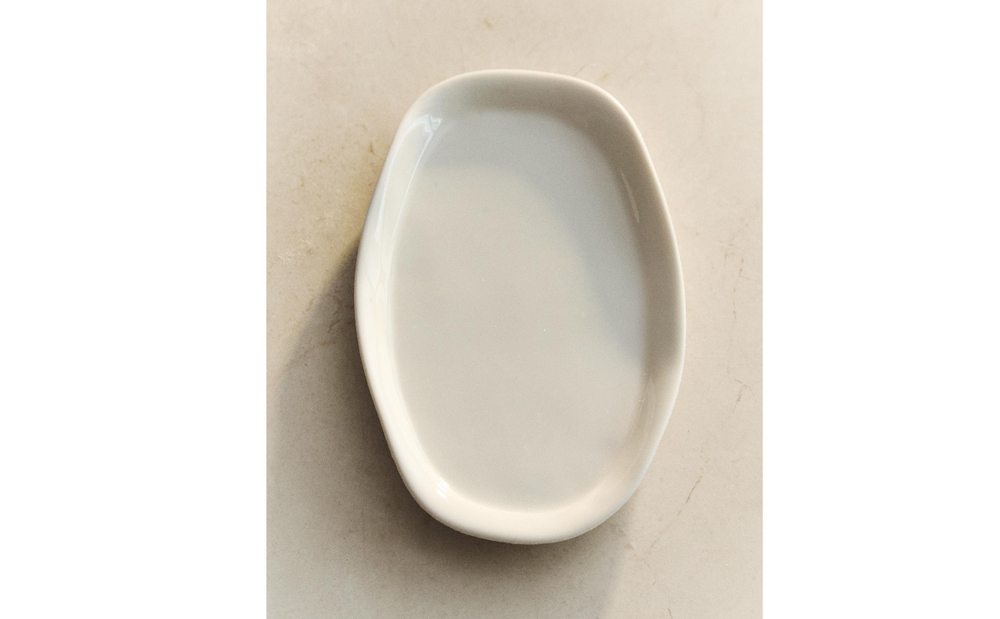 Zara Home мыльница, керамика, белый