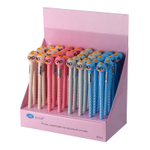 Ручка шариковая, масляная, Basir, синие чернила, серия "Цыплёнок в очках", с фигуркой, 40 шт