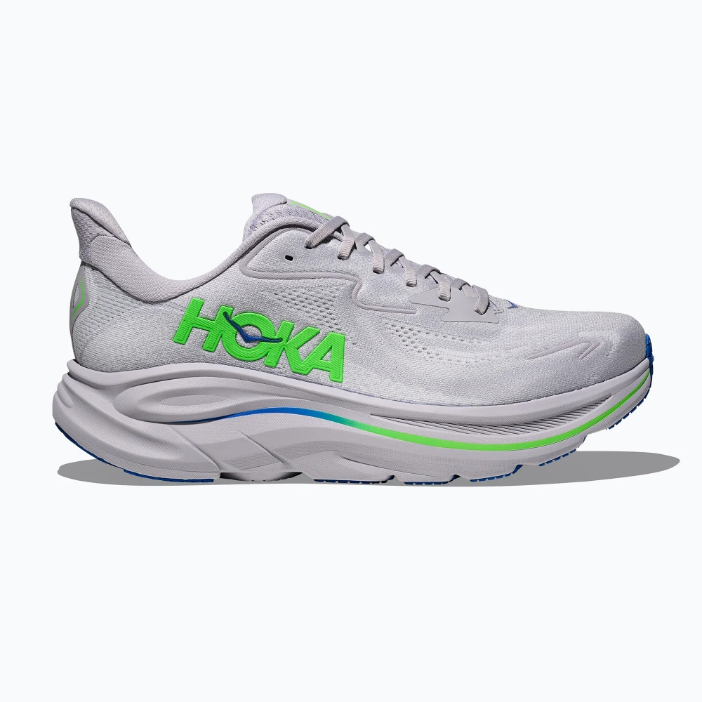 Кроссовки для бега HOKA Clifton 10 ash grey/neon green