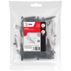 Дюбель для кабельного бандажа ЭРА NO-225-218 8-32 мм чёрный (50 штук) | Дюбели для кабельного бандажа