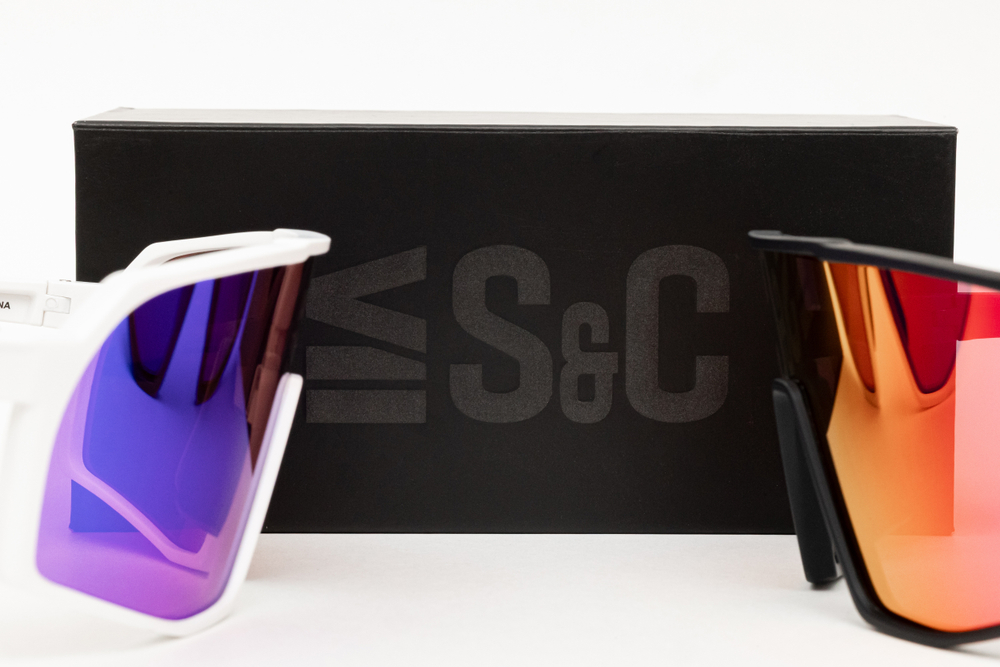 Очки S&C YOUCAN Full revo blue mirror, Matt white