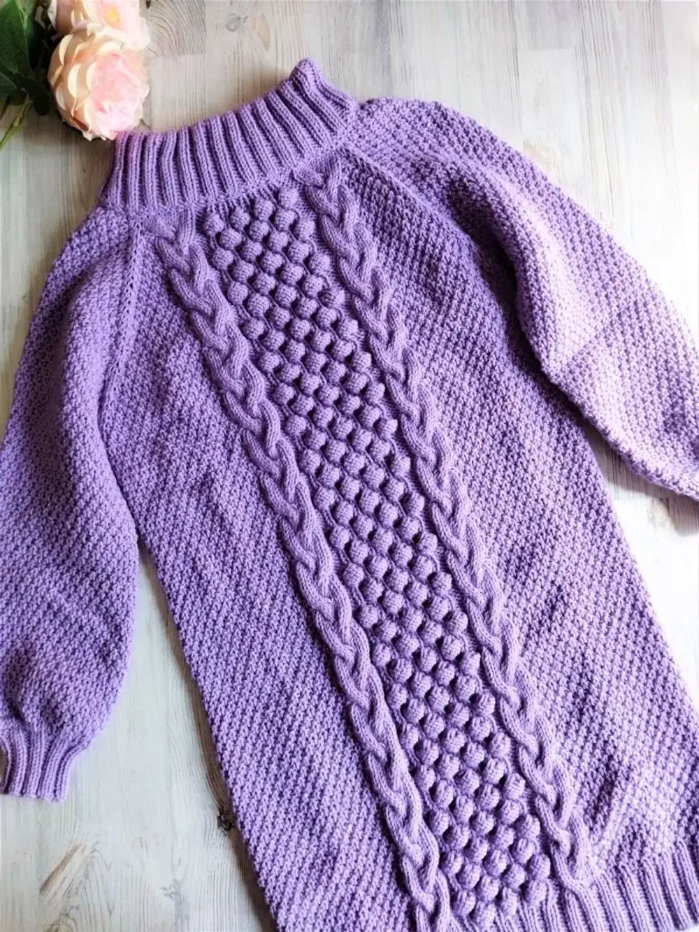 Платье вязаное