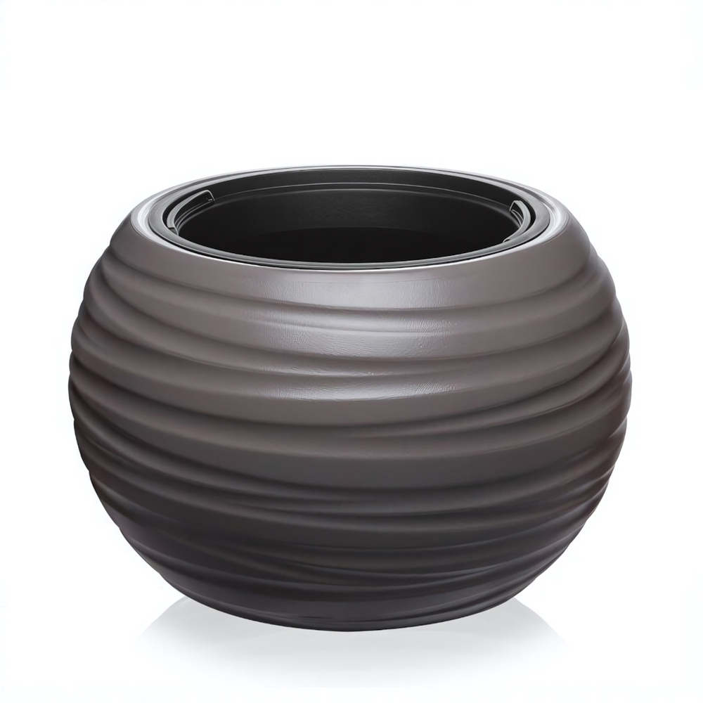 Кашпо "Luna" V=26л D395 mm со вставкой V=6л цвет в ассортименте