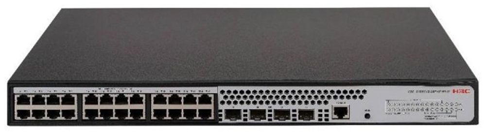 КОММУТАТОР H3C LS-1850V2-28P-HPWR-EI-GL УПРАВЛЯЕМЫЙ L2, 24 ПОРТА 10/100/1000M (POE 370ВТ, 802.3AF/AT), 4 ПОРТА 1000M SFP, AC 100~240 В, -5°C ~ +50°