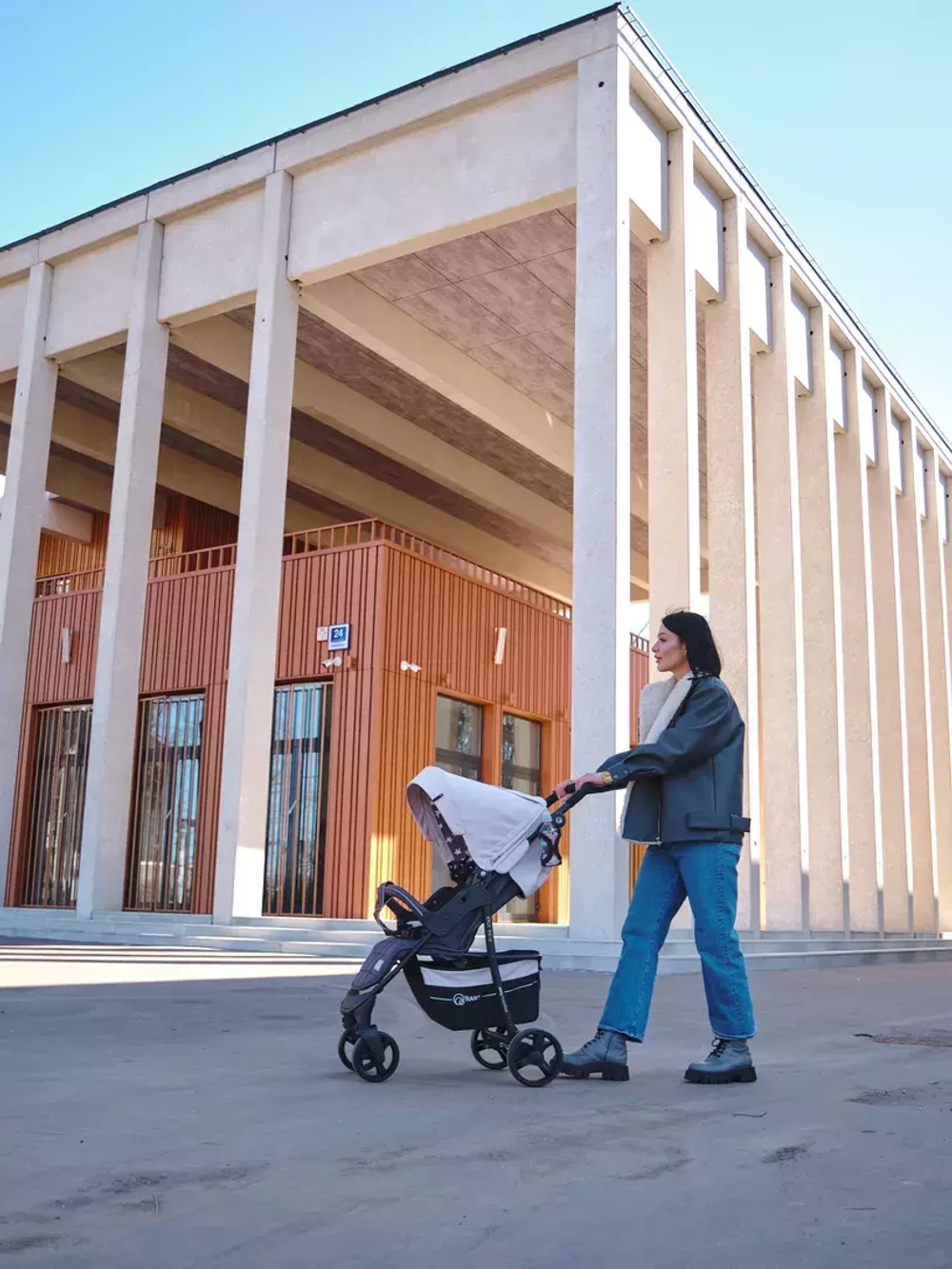 Коляска детская "KIRA STAR" RA055 Ivory Beige 2022