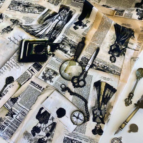 МОДА ВИНТАЖ, ЧЕРНИЛЬНИЦА Handmade Fabrics 100% хлопок 3