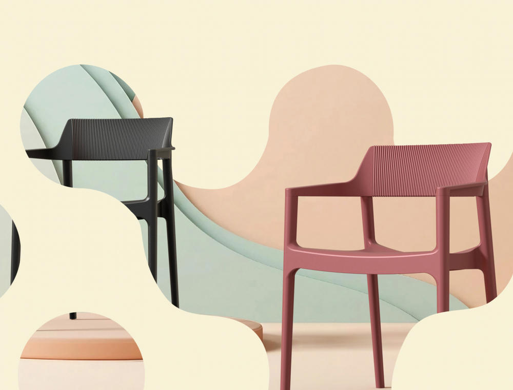 Кресло пластиковое Siesta Contract Tulum, черный