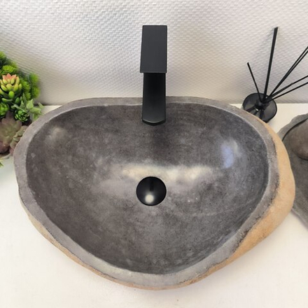 Раковина из речного камня RS-63588 (54*37*15) 0122