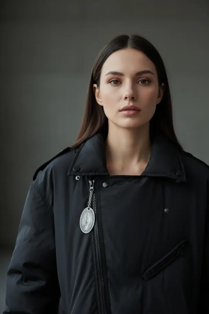 Женский короткий пуховик «DINU»