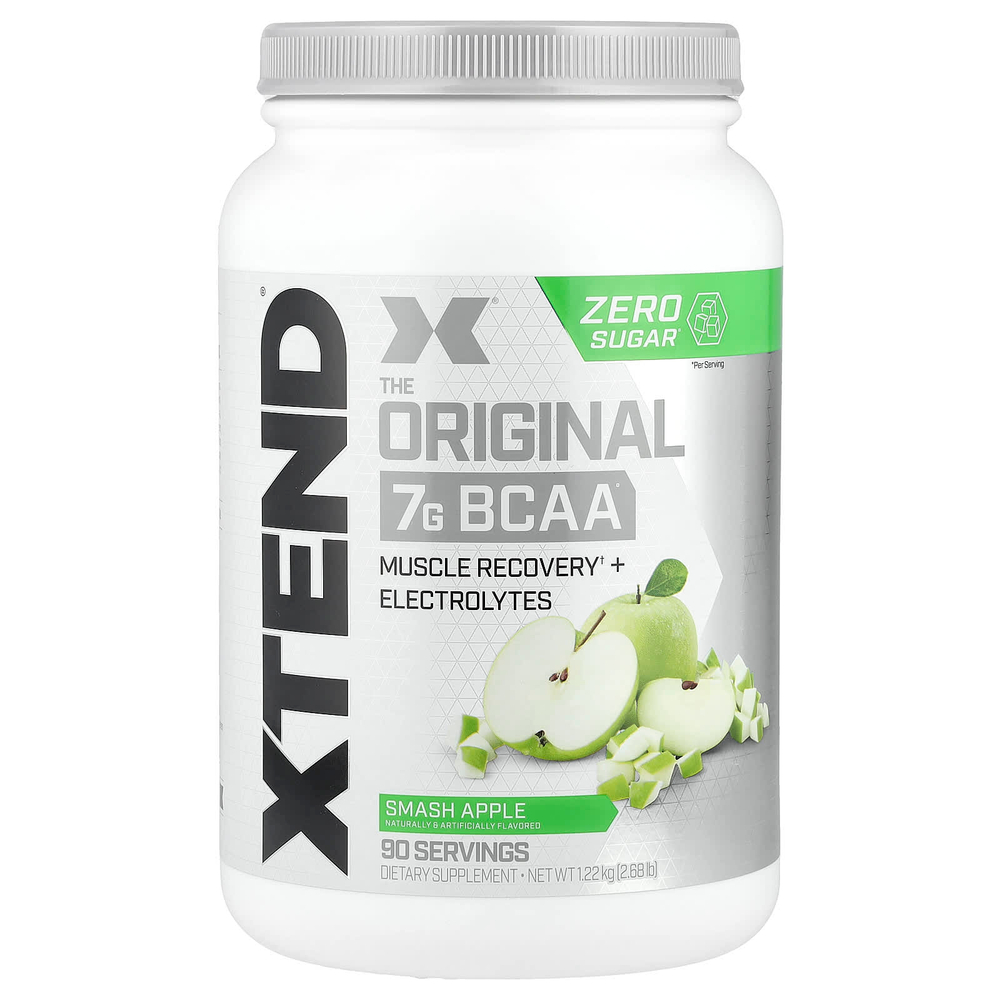 XTEND, The Original, 7 г аминокислот с разветвленной цепью (BCAA), со вкусом яблока, 1,26 кг (2,78 фунта)