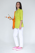 Блуза женская м288 Toray стретч лайм0933