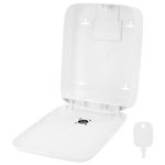 Диспенсер для полотенец на 2 пачки LAIMA PROFESSIONAL PREMIUM (Система H2), Z-сложения, белый, ABS-пластик, 609516