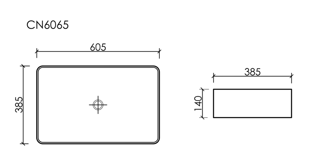 Раковина Ceramica Nova Element 60,5, см CN6065 белый