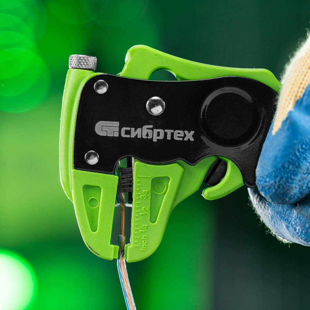 Щипцы для зачистки электропроводов, сечением: 0.2-3.5 мм2, функция обрезания проводов Сибртех