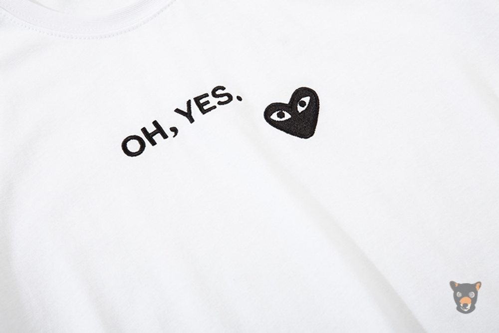 Футболка PLAY Comme des Garsons "Oh, yes"