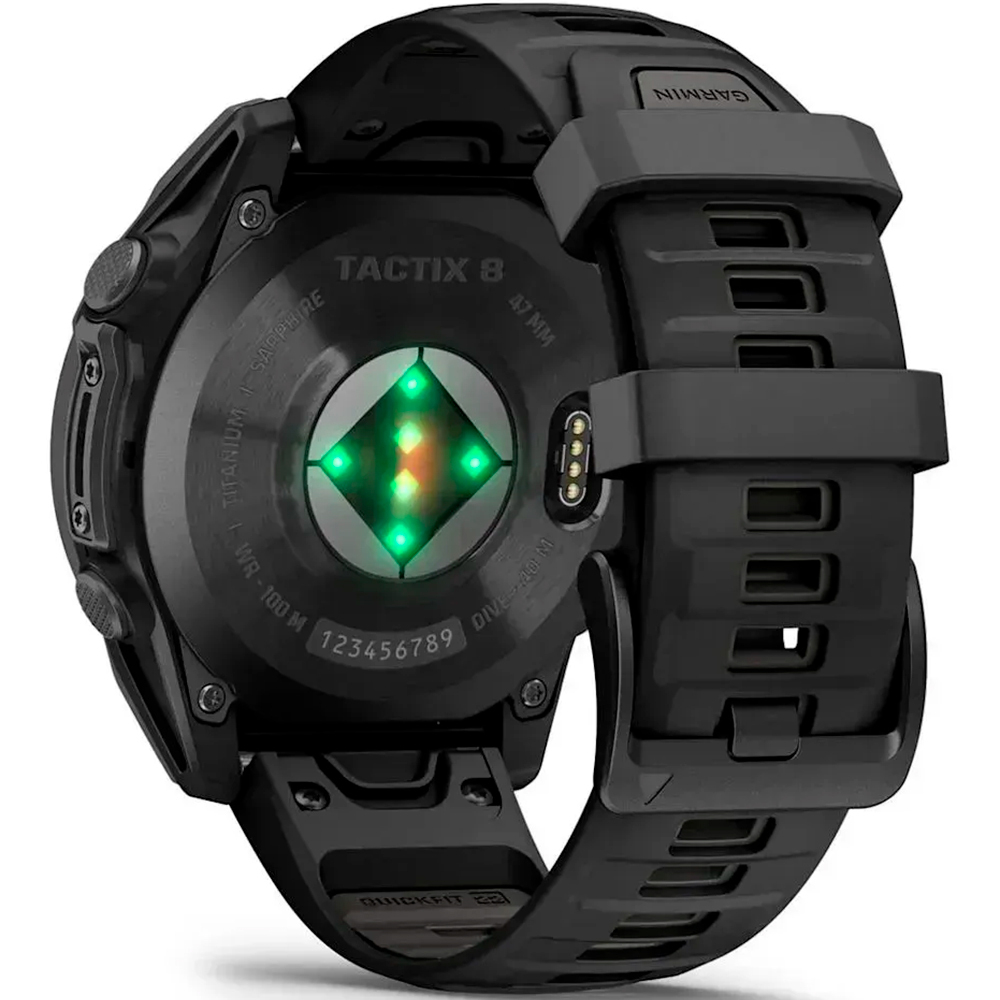 Часы -навигато Garmin Tactix 8 Standard, AMOLED 47mm Ballistics, Solar, черный, 010-03405-01