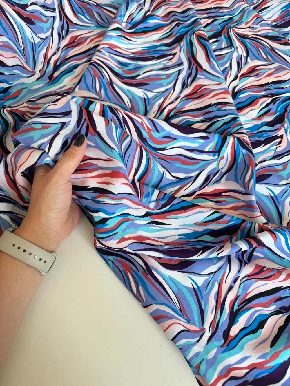 Ткань штапель для шитья 2,5 м плательная вискоза